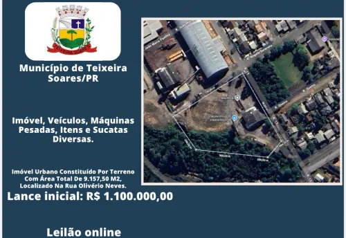  BENS EM LEILÃO – MUNICÍPIO DE TEIXEIRA SOARES/PR 