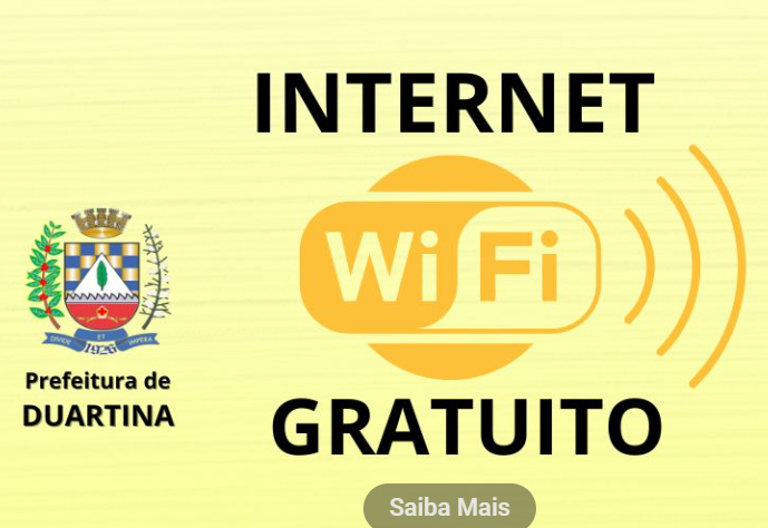 INTERNET GRATUITA PARA A POPULAÇÃO E VISITANTES